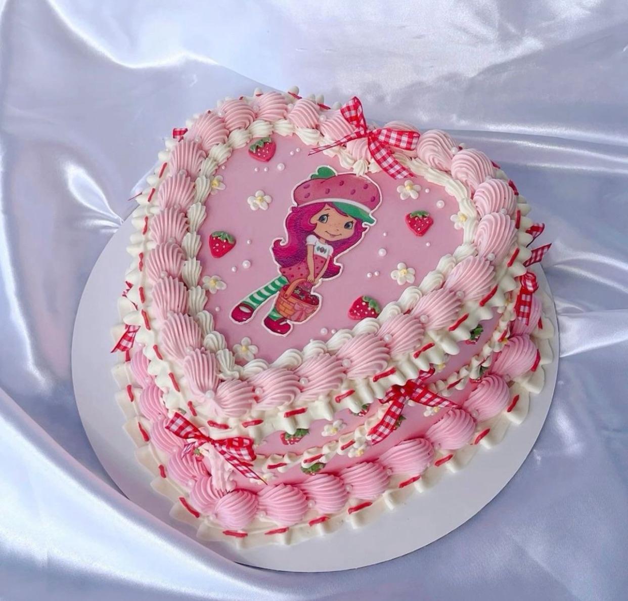 Strawberry Shortcake Decorated Cake