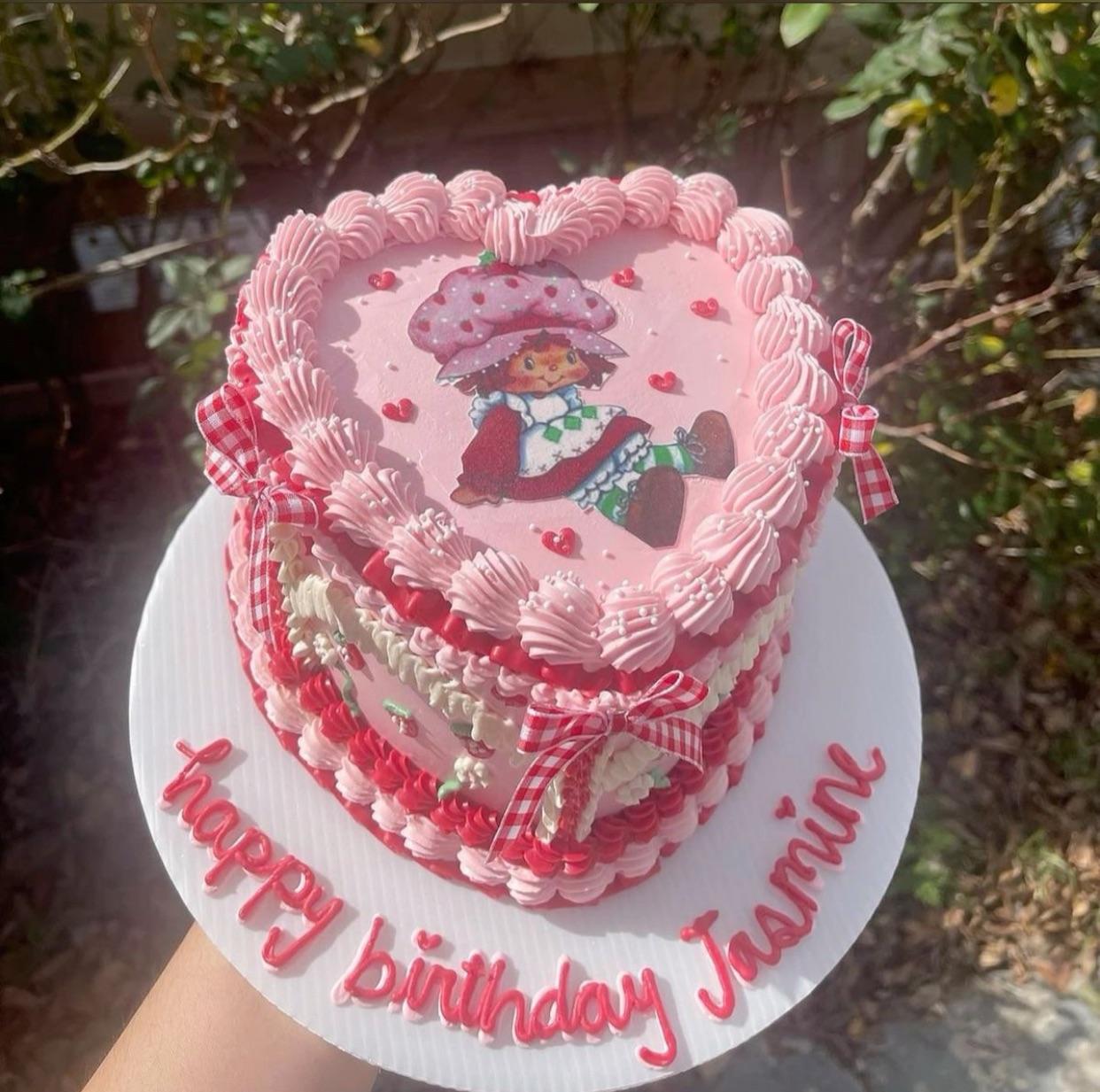 Strawberry Shortcake Decorated Cake