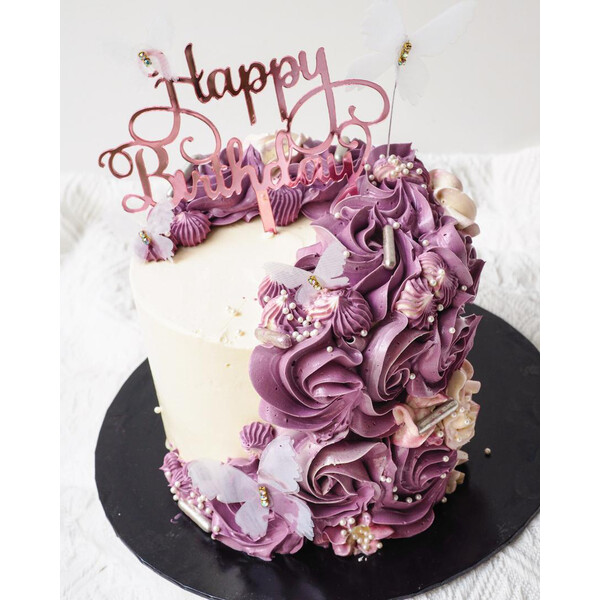 Purple Decorated Cake