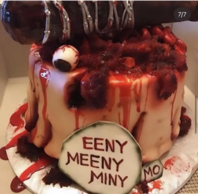 The Walking Dead Decorated Cake