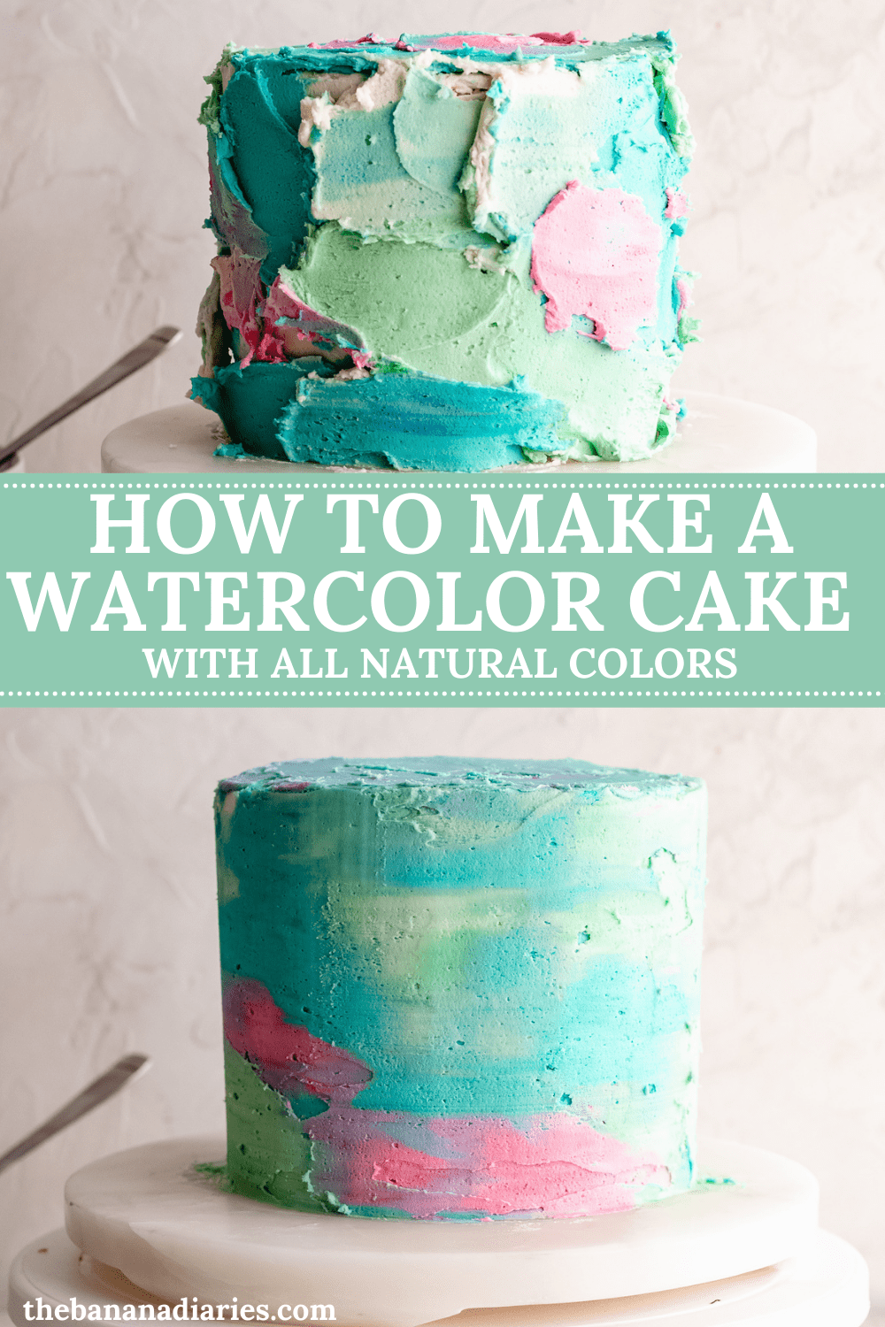 Watercolor Decorated Cake