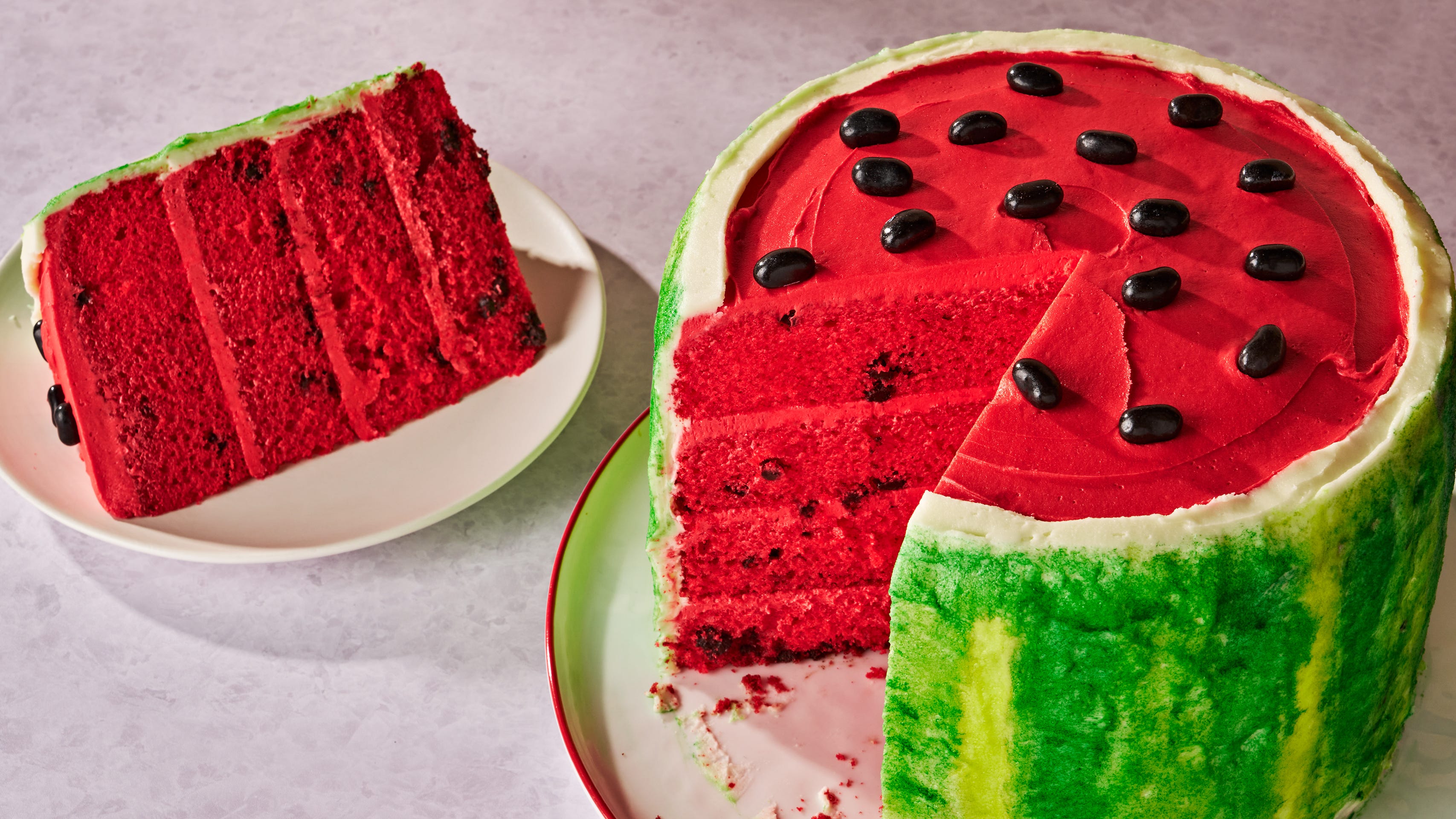 Watermelon Decorated Cake