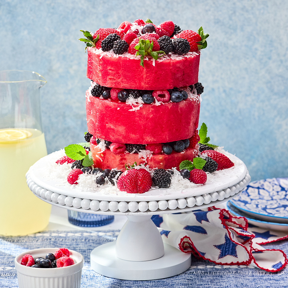 Watermelon Decorated Cake