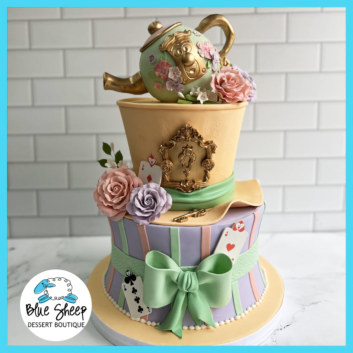 Alice in Wonderland Decorated Cake