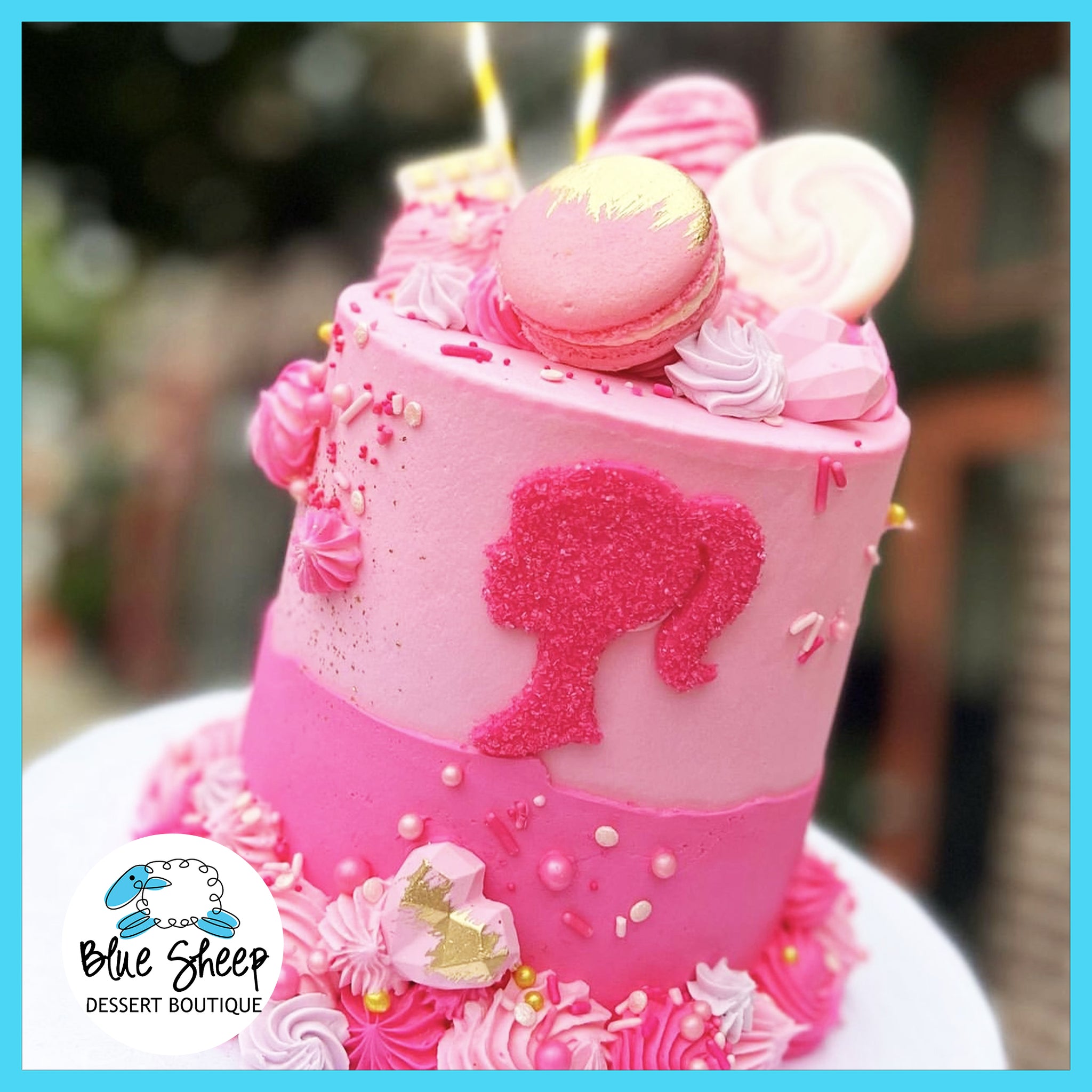 Barbie decorated cake