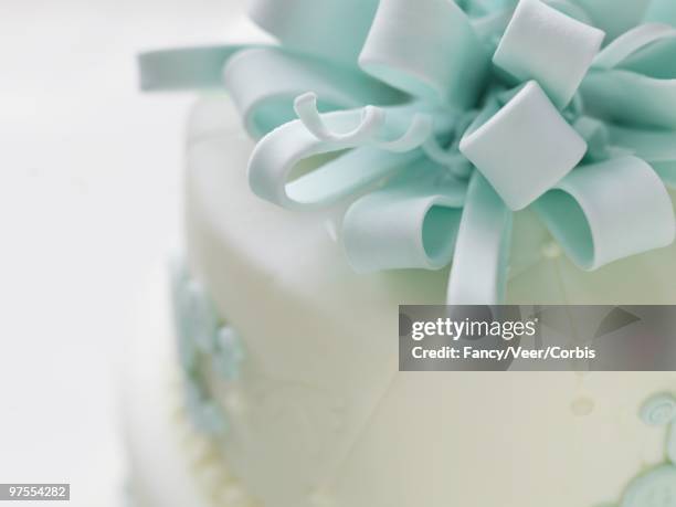 Turquoise Decorated Cake