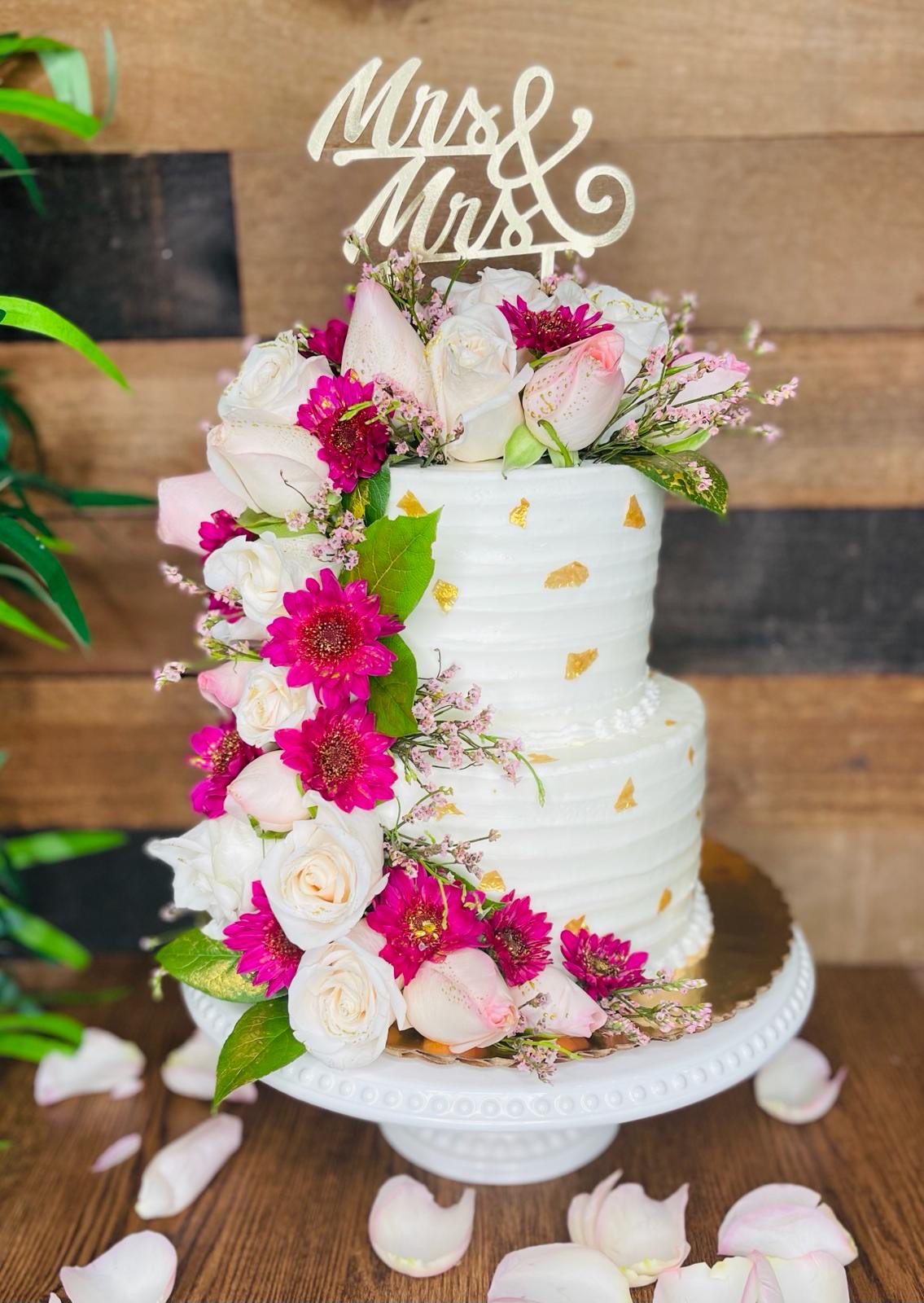 spring decorated cake