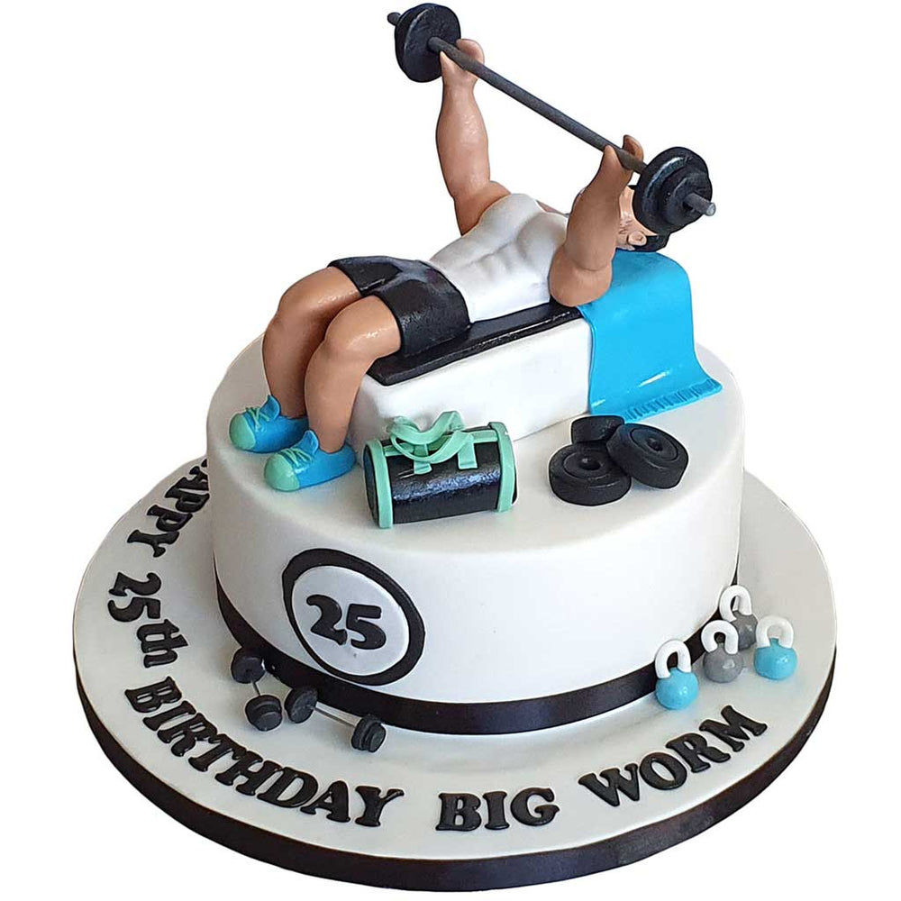 Fitness Decorated Cake