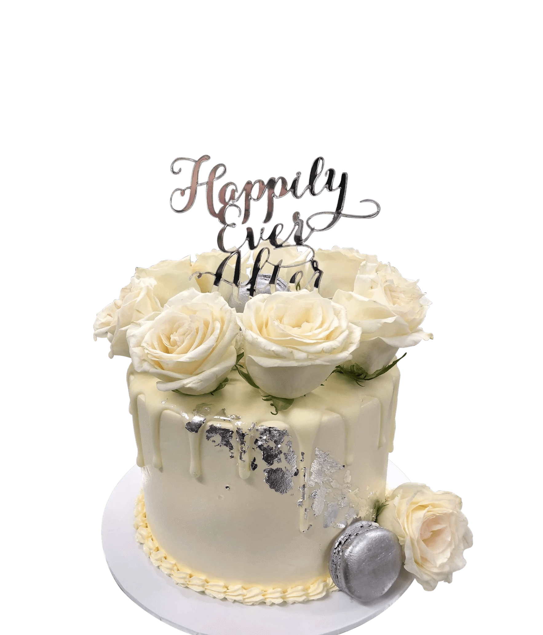 Silver Decorated Cake