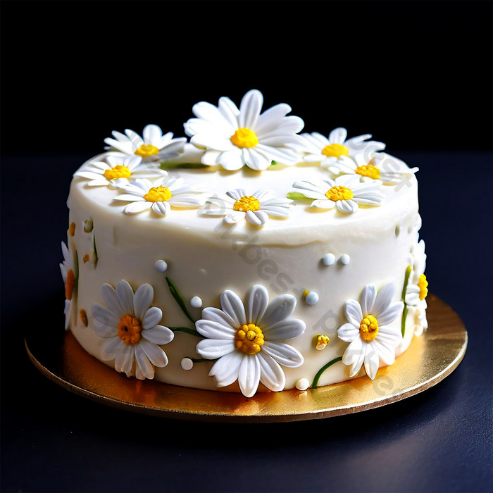 Decorated Cake Daisies