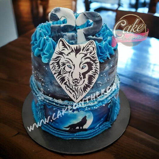 Wolf Decorated Cake