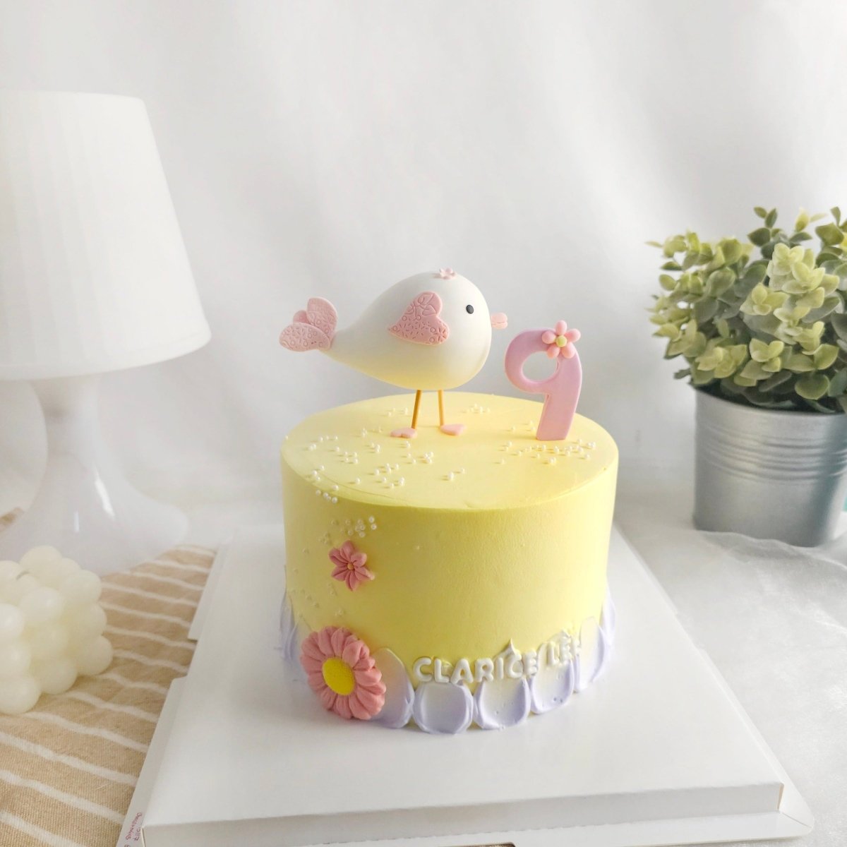 Bird Decorated Cake