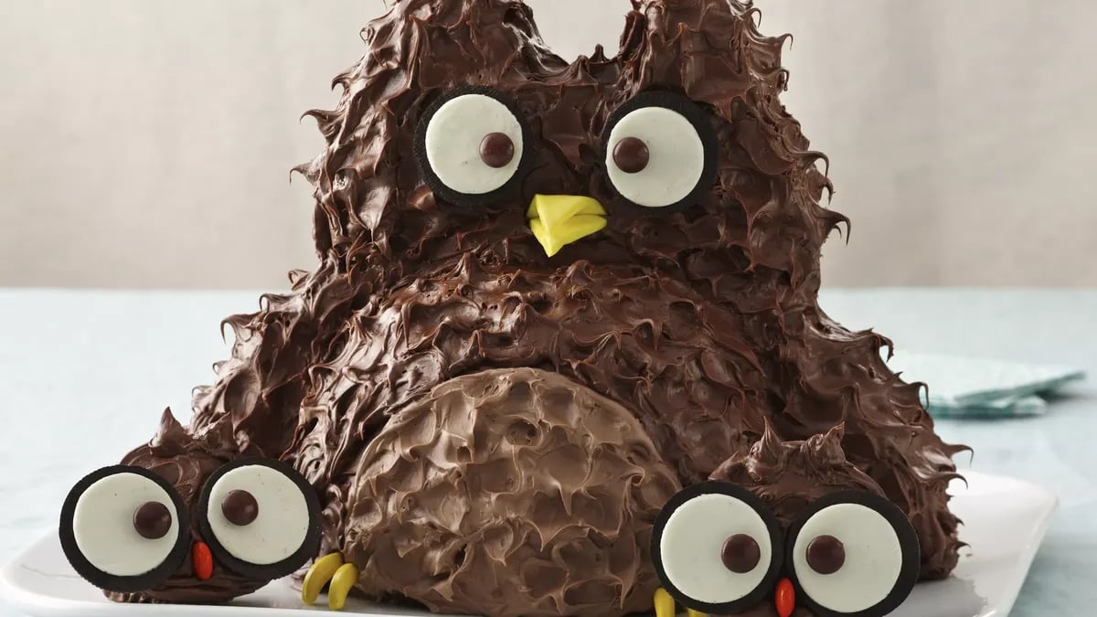 Owl Decorated Cake