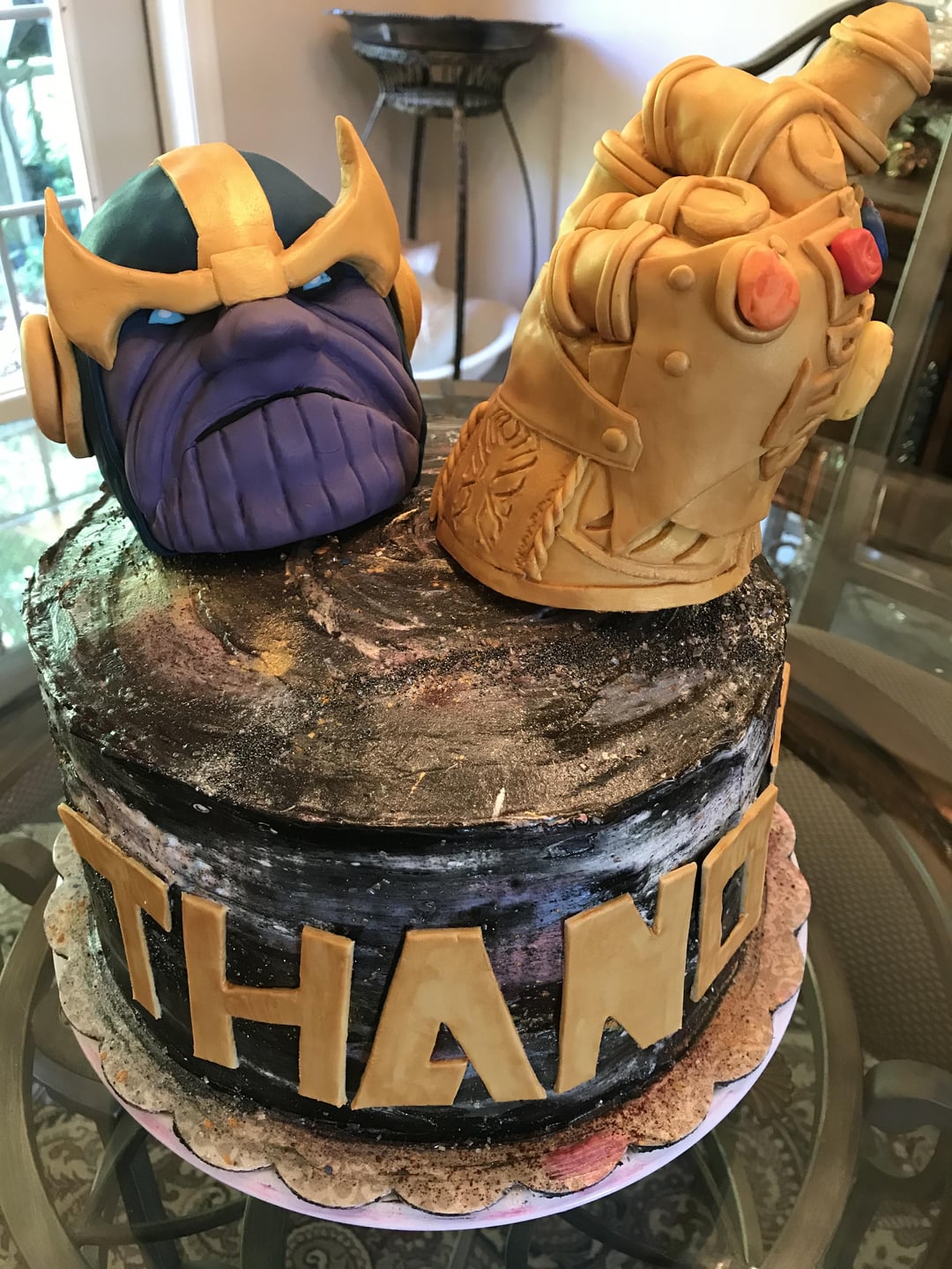 Thanos Decorated Cake