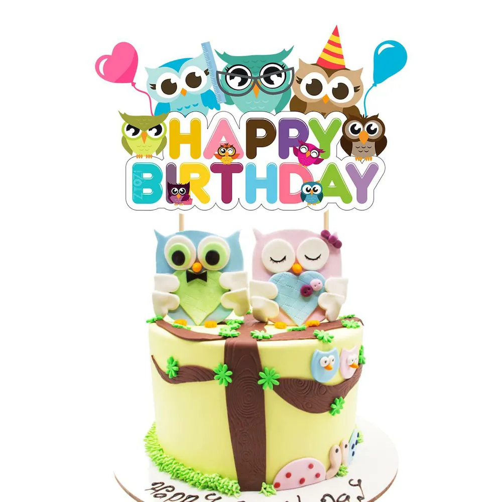 Owl Decorated Cake