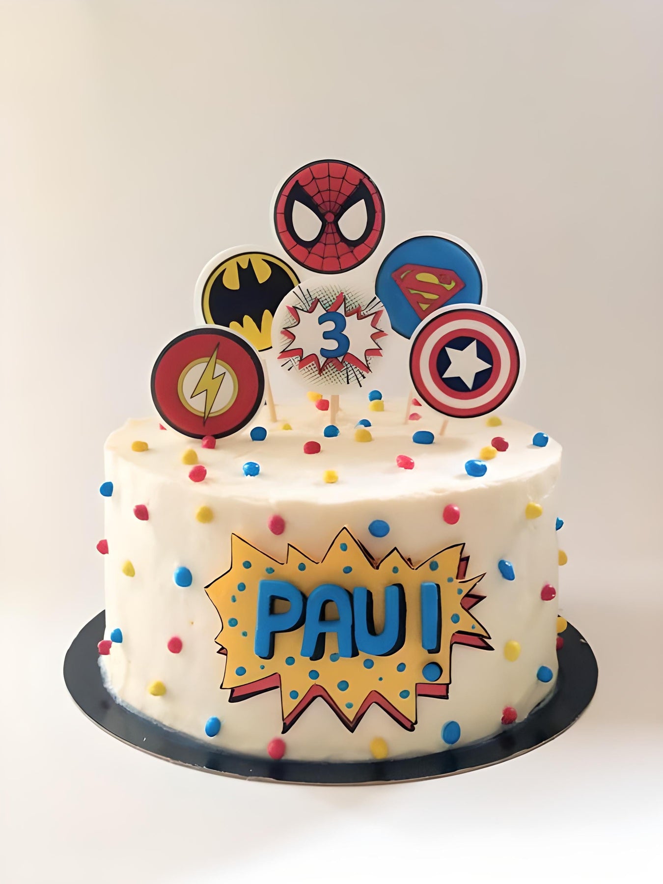 Marvel decorated cake