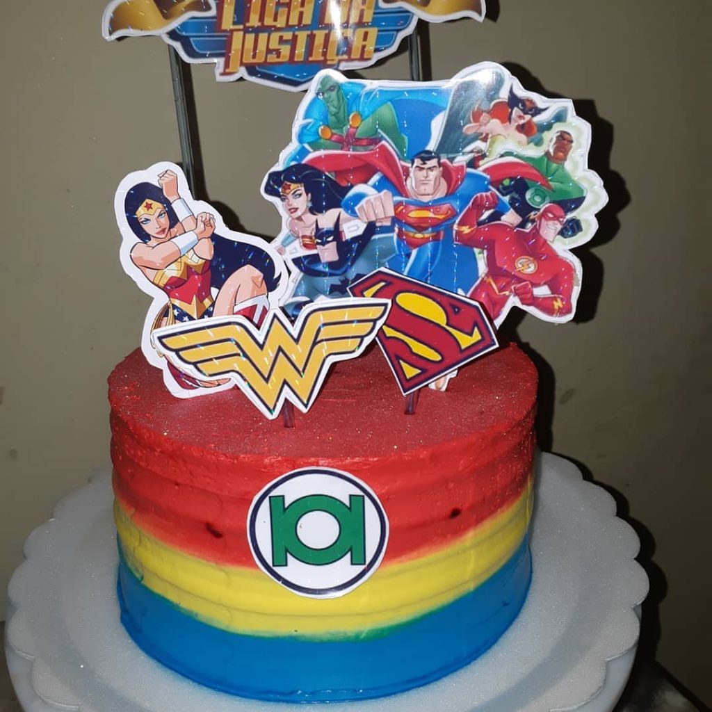 Bolo Decorado Liga Justiça