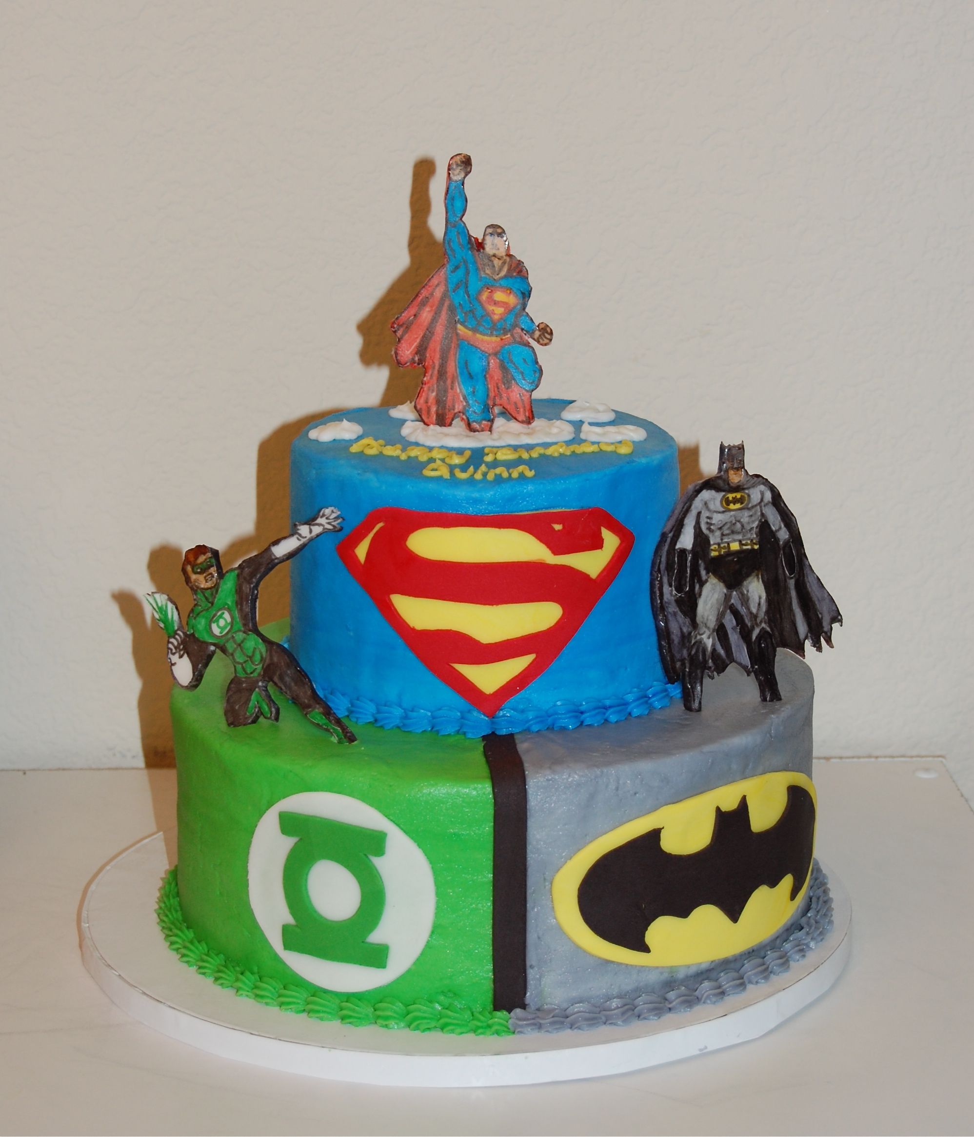 Justice League Decorated Cake