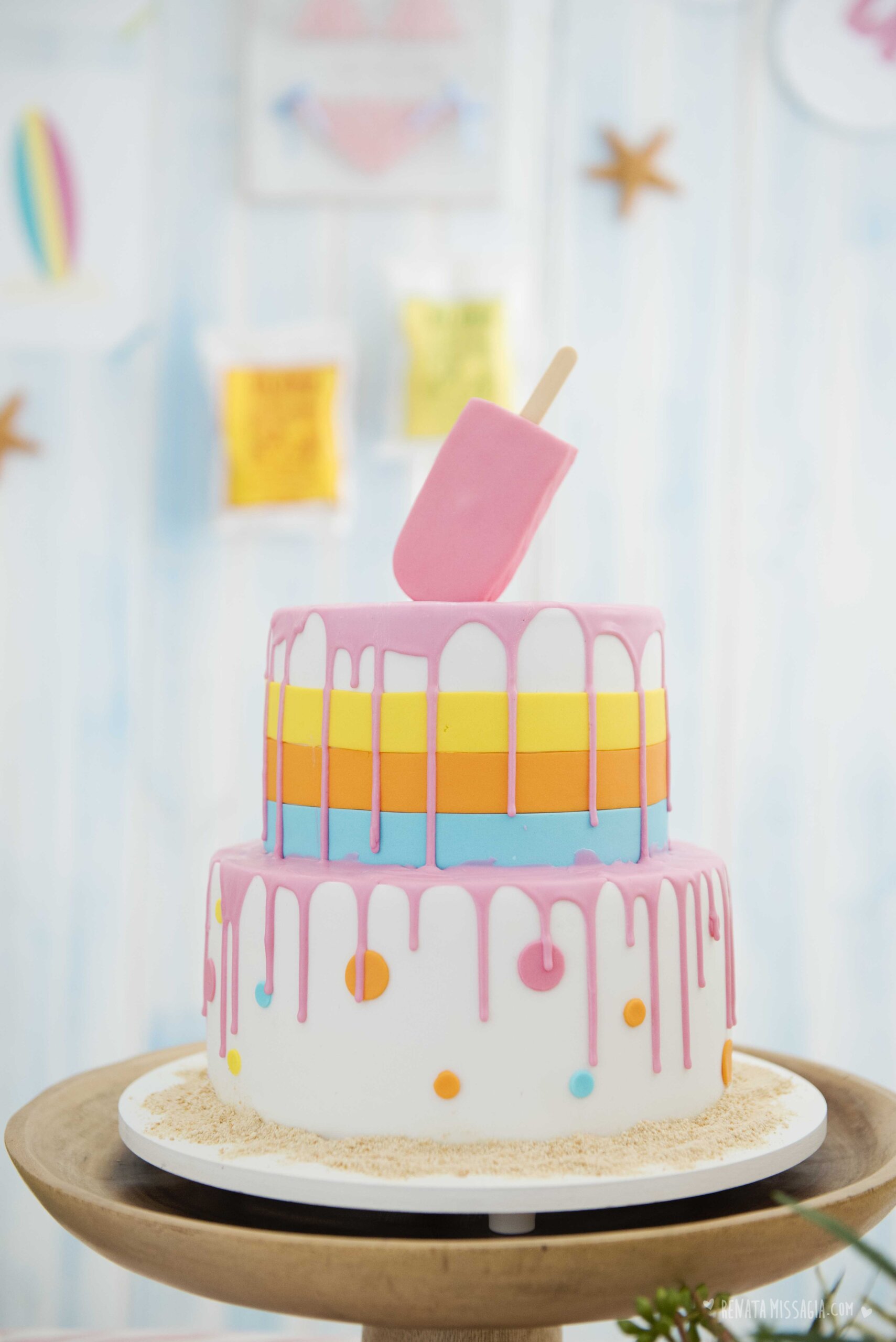 Bolo Decorado Candy Colors