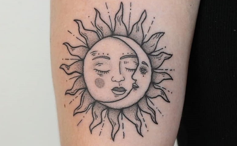 Tatuagem De Sol E Lua