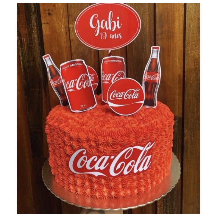 Bolo Decorado Coca Cola