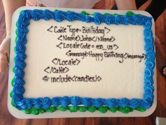 Geek Decorated Cake