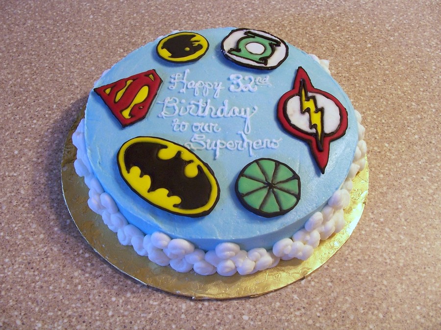Justice League Decorated Cake
