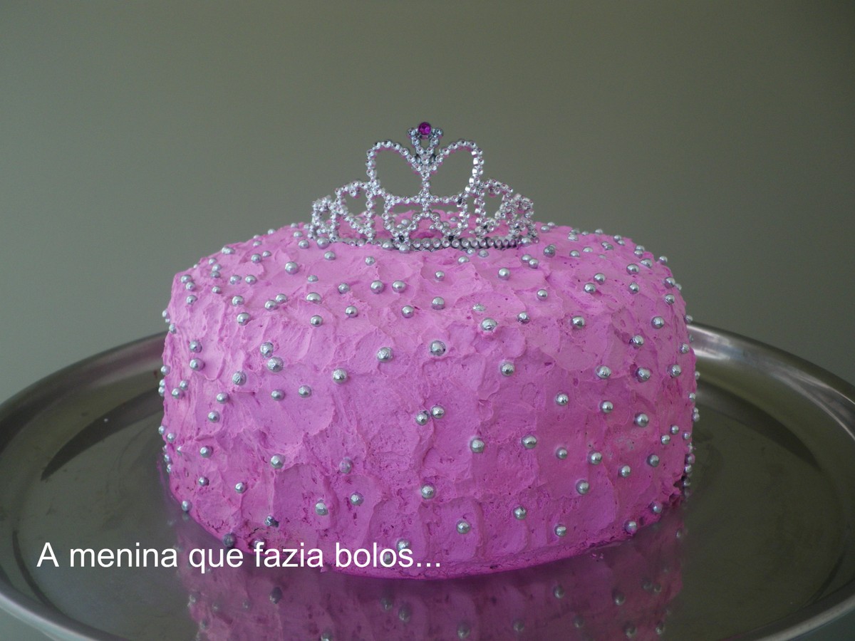 Bolo Decorado Coroa Princesa