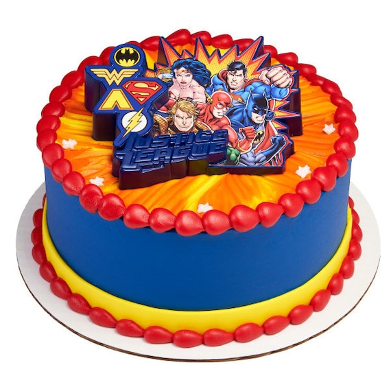 Justice League Decorated Cake