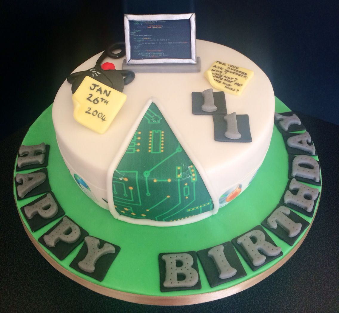 Geek Decorated Cake