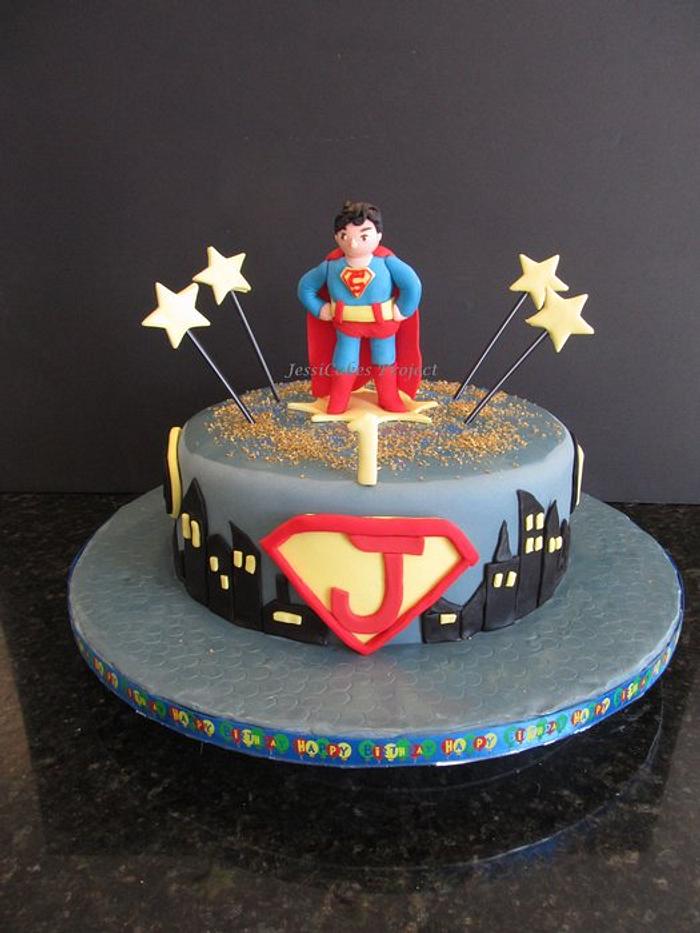 Justice League Decorated Cake