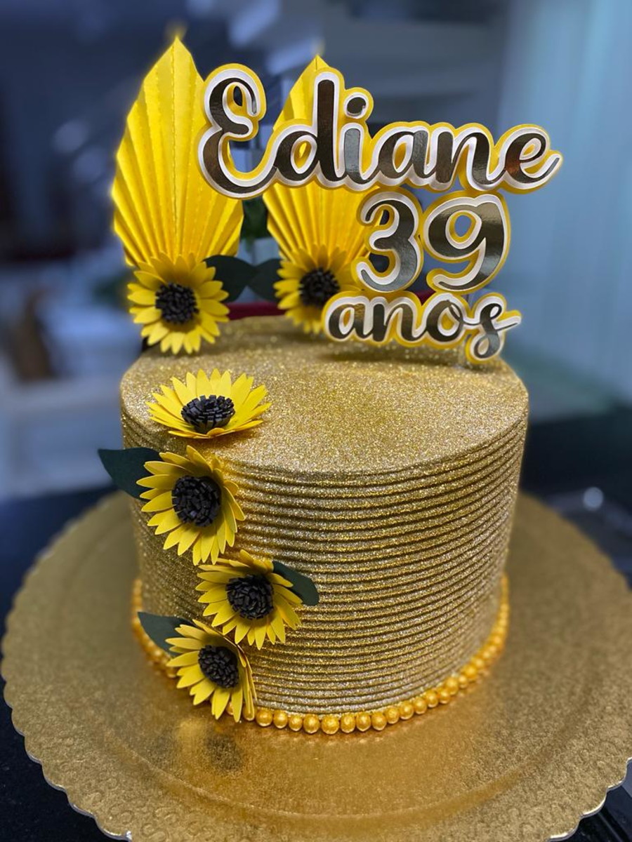 Bolo Decorado Girassol