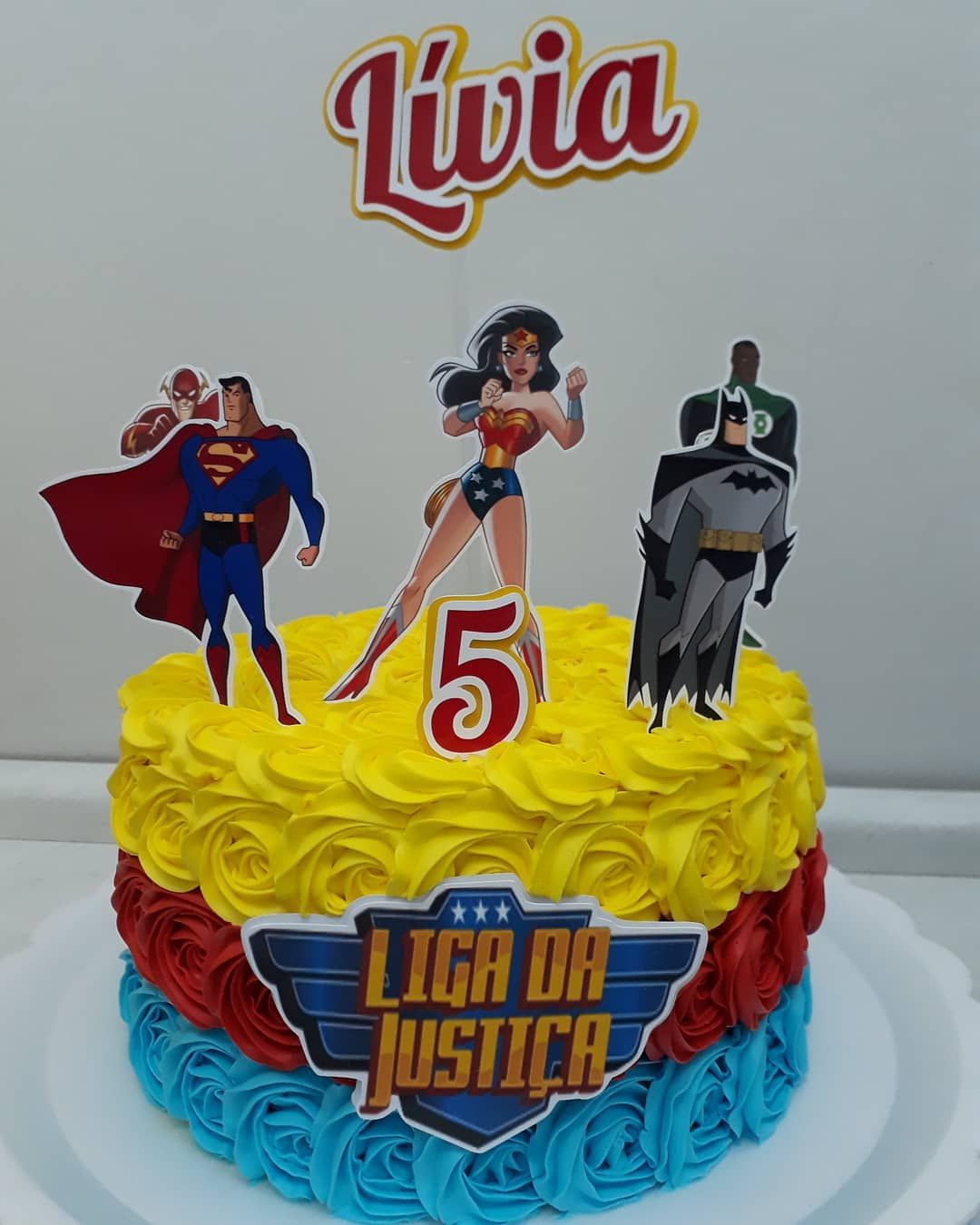 Bolo Decorado Liga Justiça