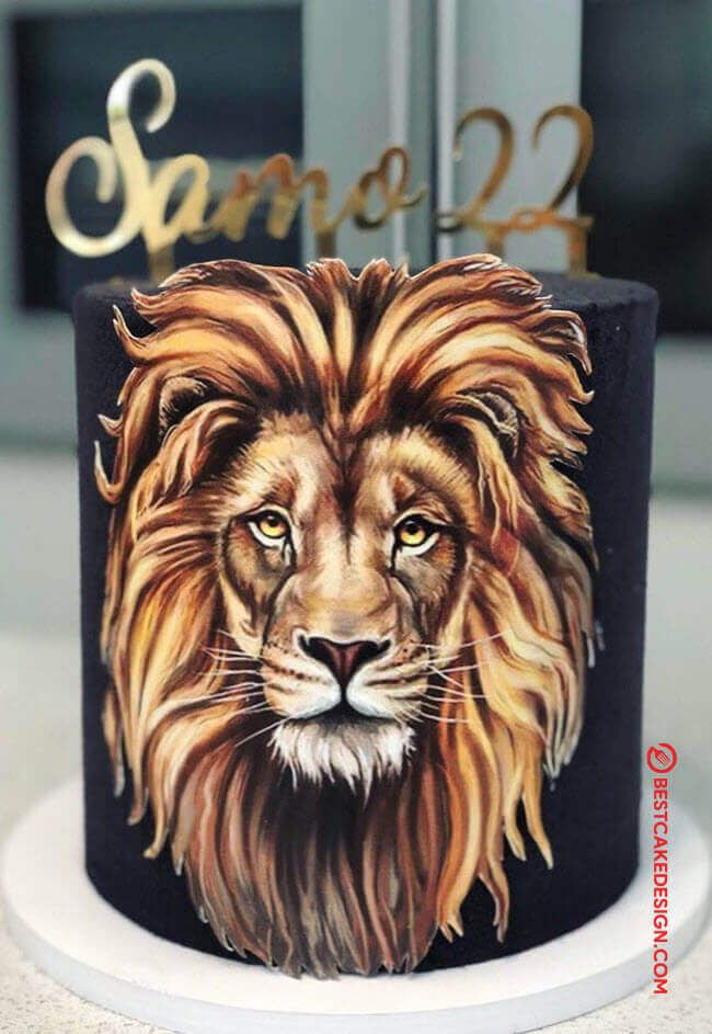Lion Decorated Cake