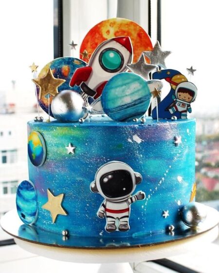 Bolo Decorado Astronauta