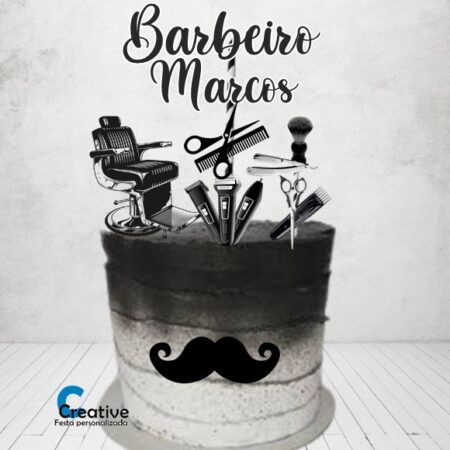 Bolo Decorado Barbearia