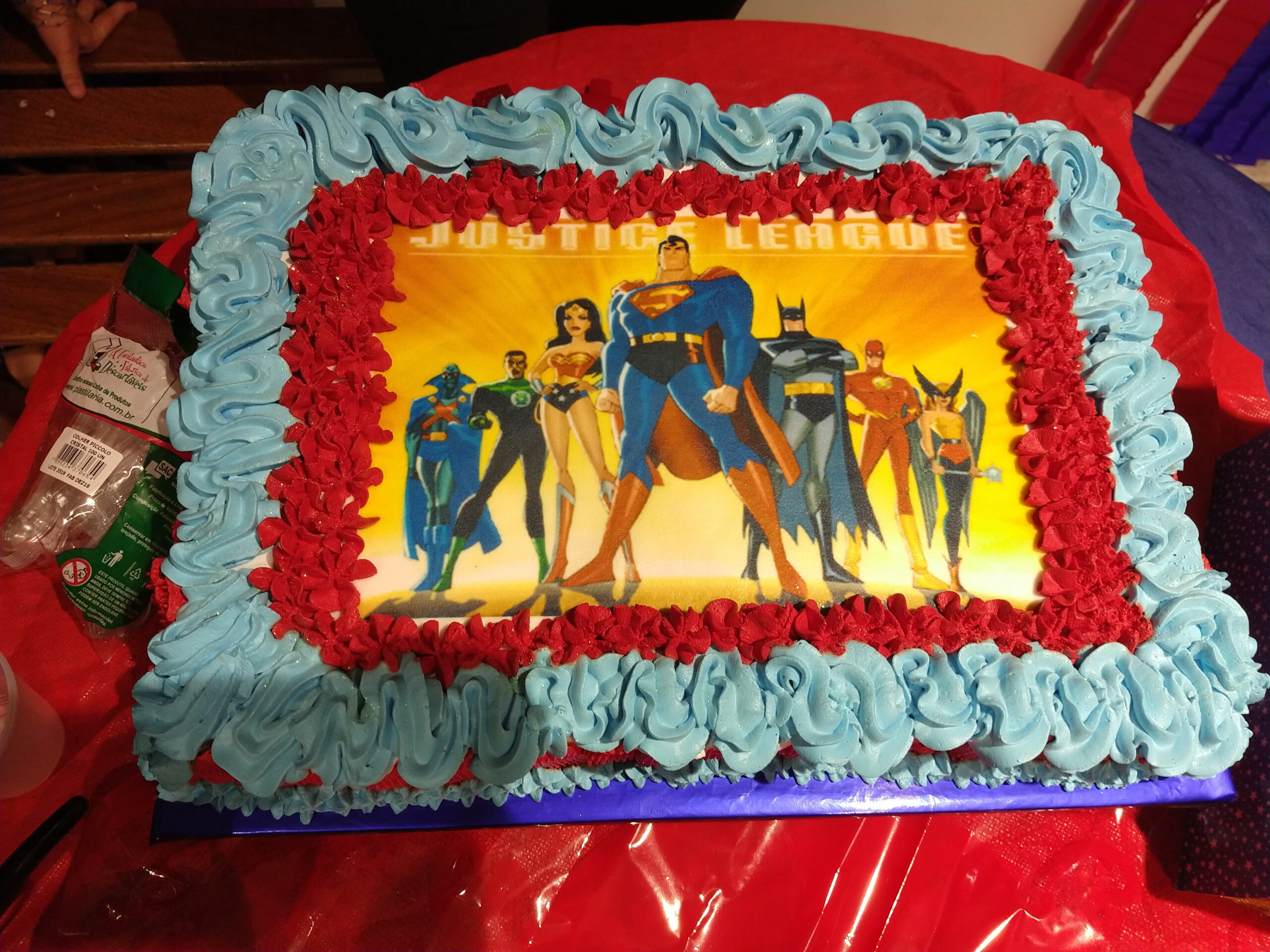 Bolo Decorado Liga Justiça