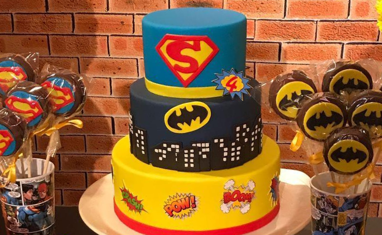 Bolo Decorado Liga Justiça
