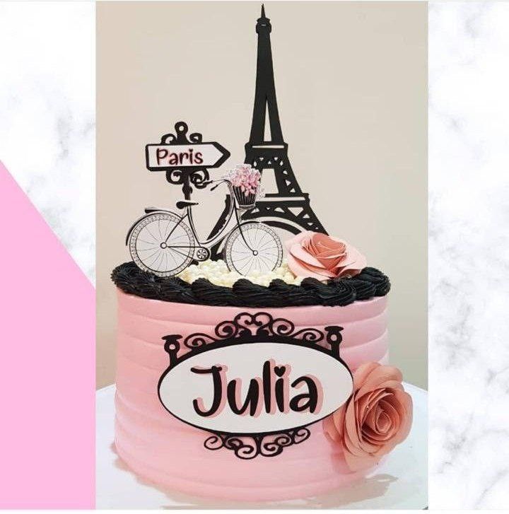 Bolo Decorado Paris