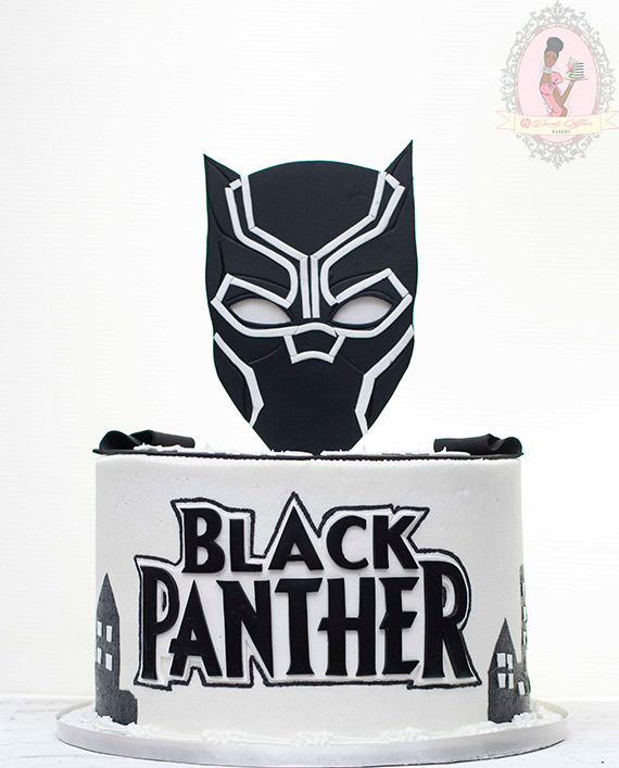 black panther cake